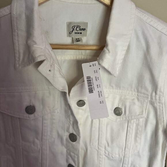 Jcrew white jean jacket - Picture 2 of 3